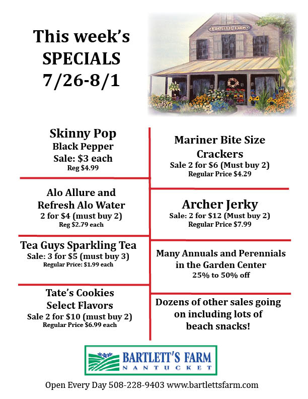 Lots on sale! Bartlett's Farm