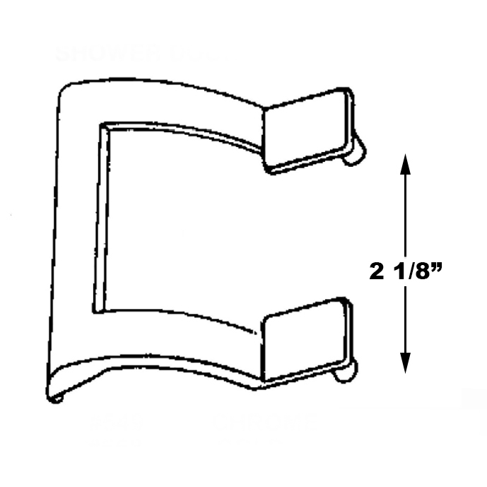 558 Gold Shower Door Handle Barton Kramer Inc.