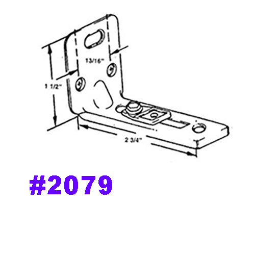 9306 BiFold Door Bottom Pivot and Bracket (1018/2079) Barton