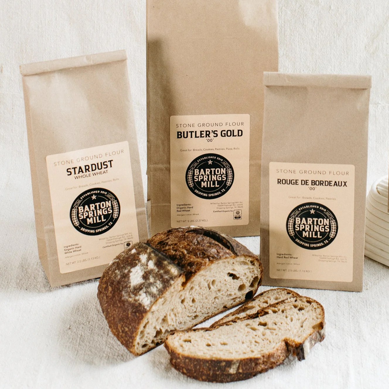 New! Bread Flours Bundle (certified organic) Barton Springs Mill