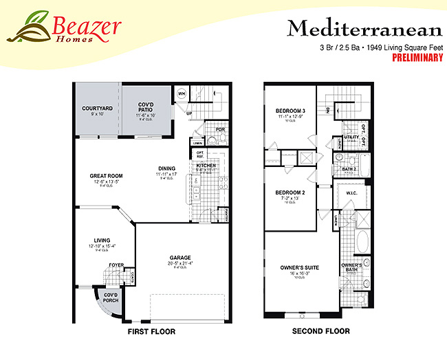 Beazer Homes Cameron Floor Plan