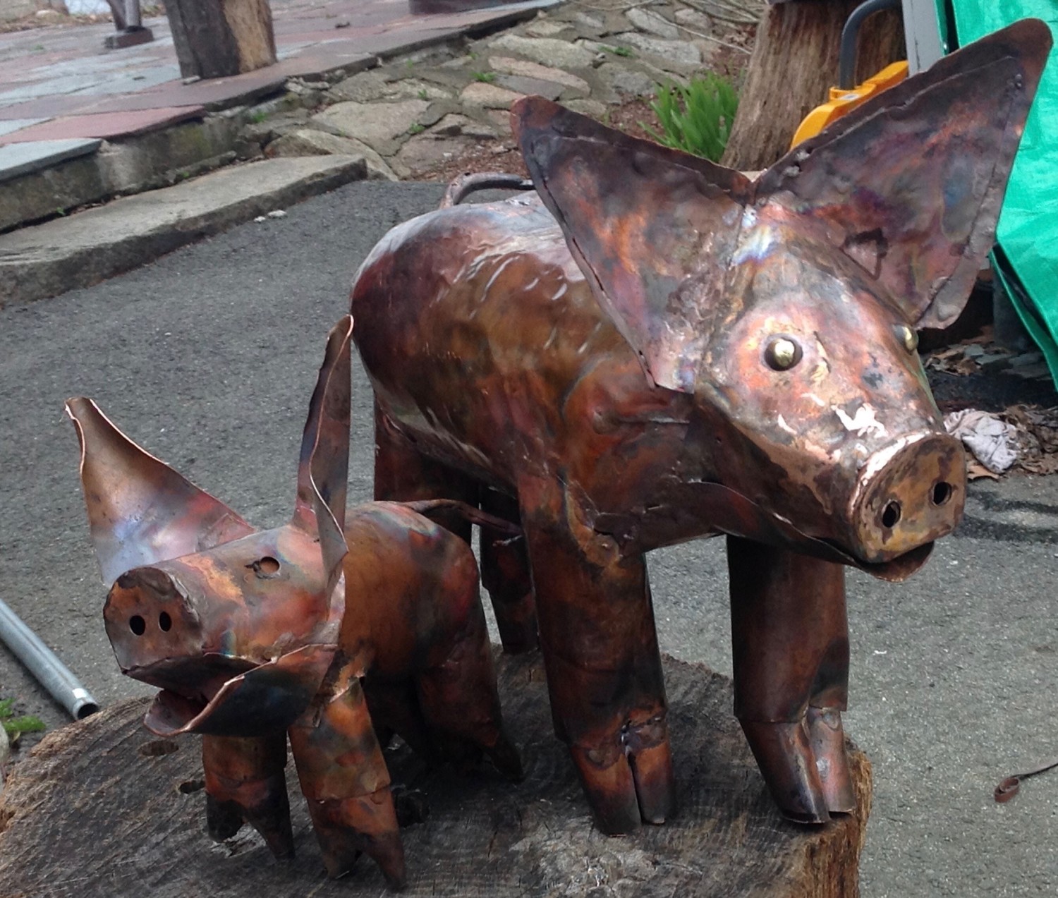 Copper Animal Sculptures by B Art Design