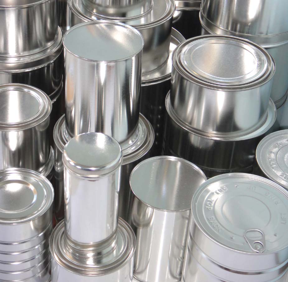 Tin Cans, Metal Cans, and Recyclable Industrial Packaging