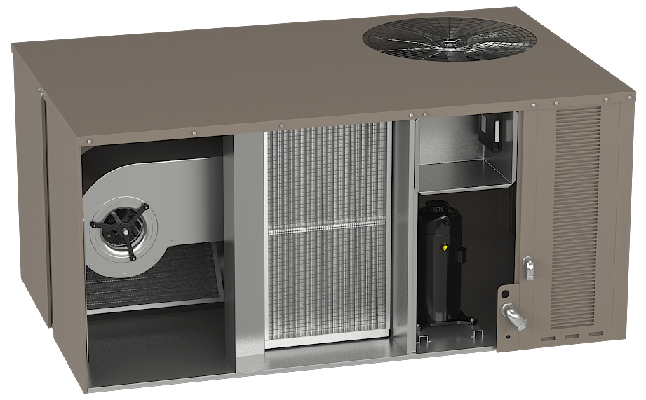 rudd unit heat pump animation includes cooling heating fans heating