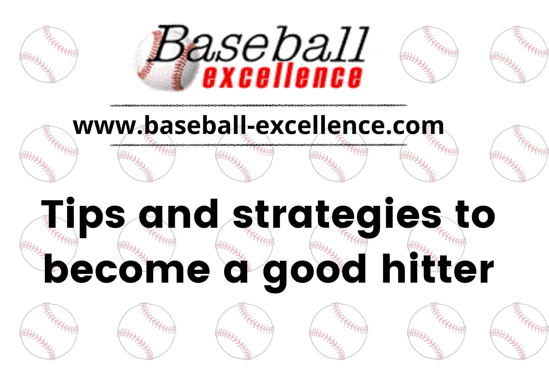 Tips and Strategies to a Good Hitter Baseball Excellence