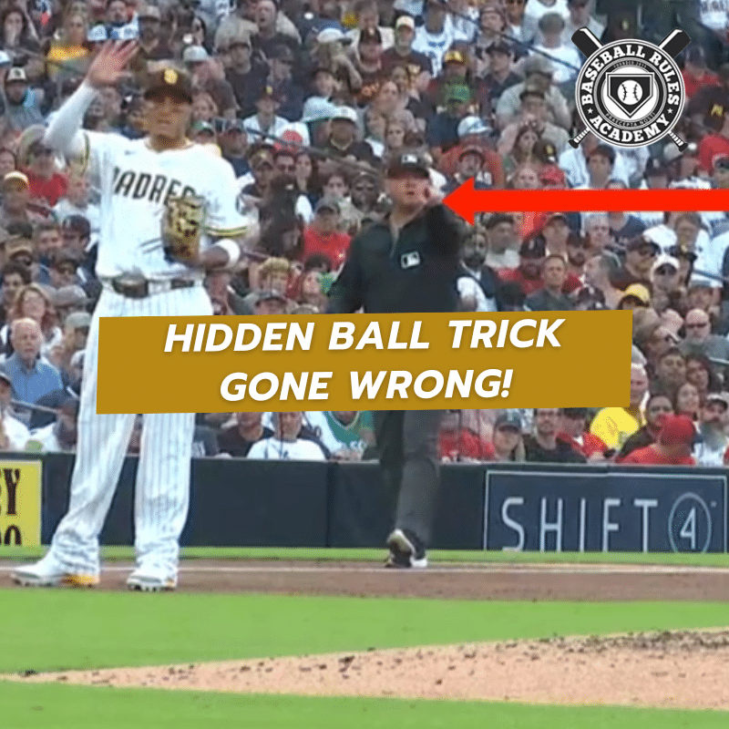 Inside the Hidden Ball Trick Baseball Rules Academy