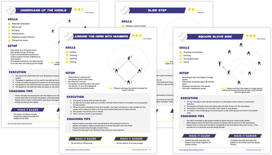 Winning High School Baseball Drills Baseball Tutorials