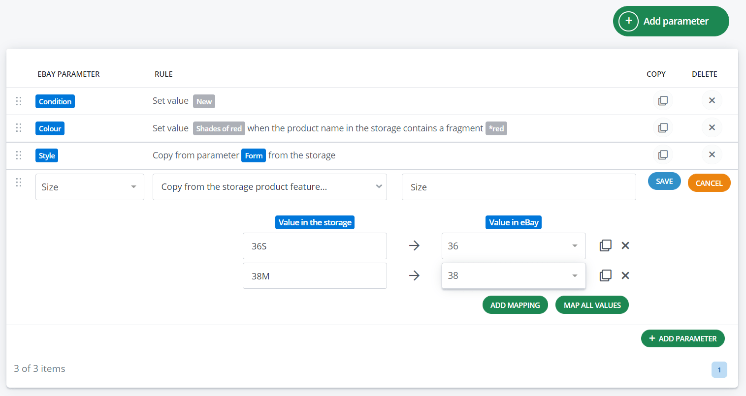 Rules for parameter mapping Help Center