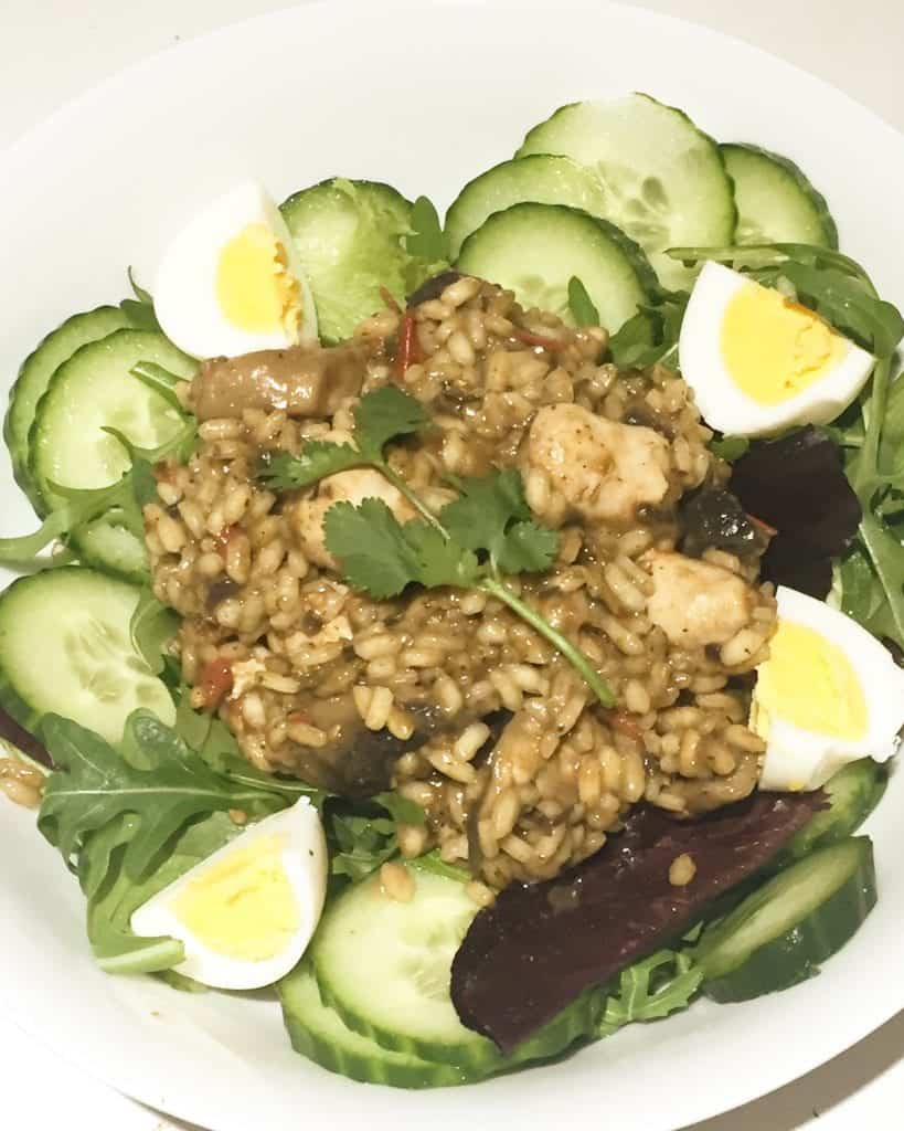 One Pot Mushroom Risotto with Heck Chicken Sausages Basement Bakehouse