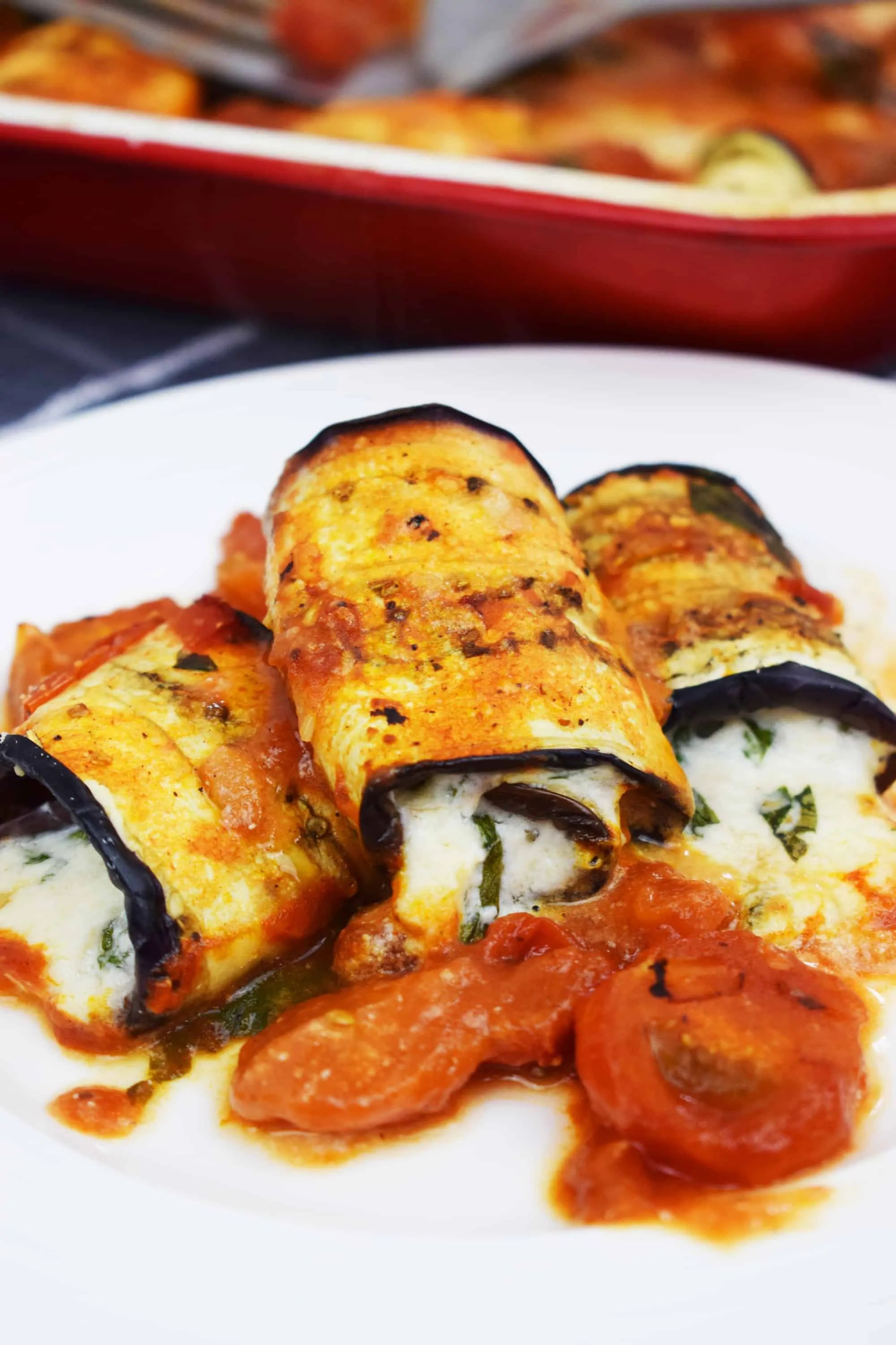 Low Carb Aubergine Pizza Rolls Basement Bakehouse