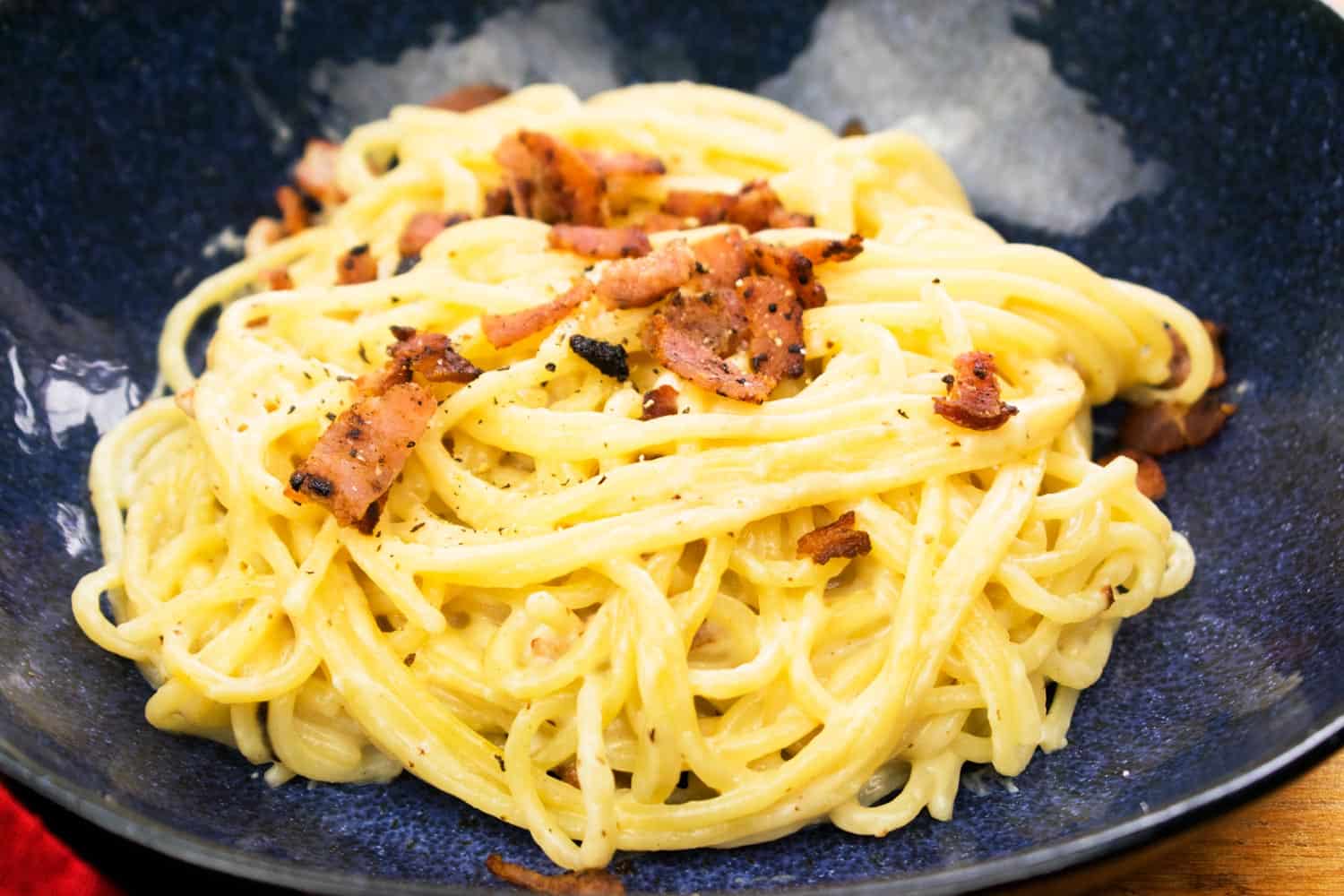 Syn Free Creamy Cheese and Bacon Pasta Basement Bakehouse