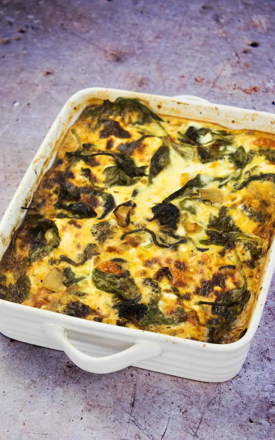 Roasted Vegetable Crustless Quiche Traybake Basement Bakehouse