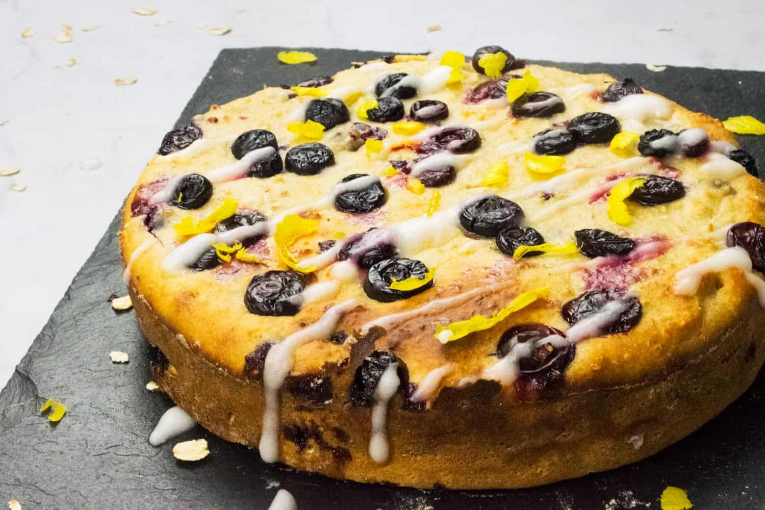 Healthy Lemon & Blueberry Yogurt Cake Basement Bakehouse