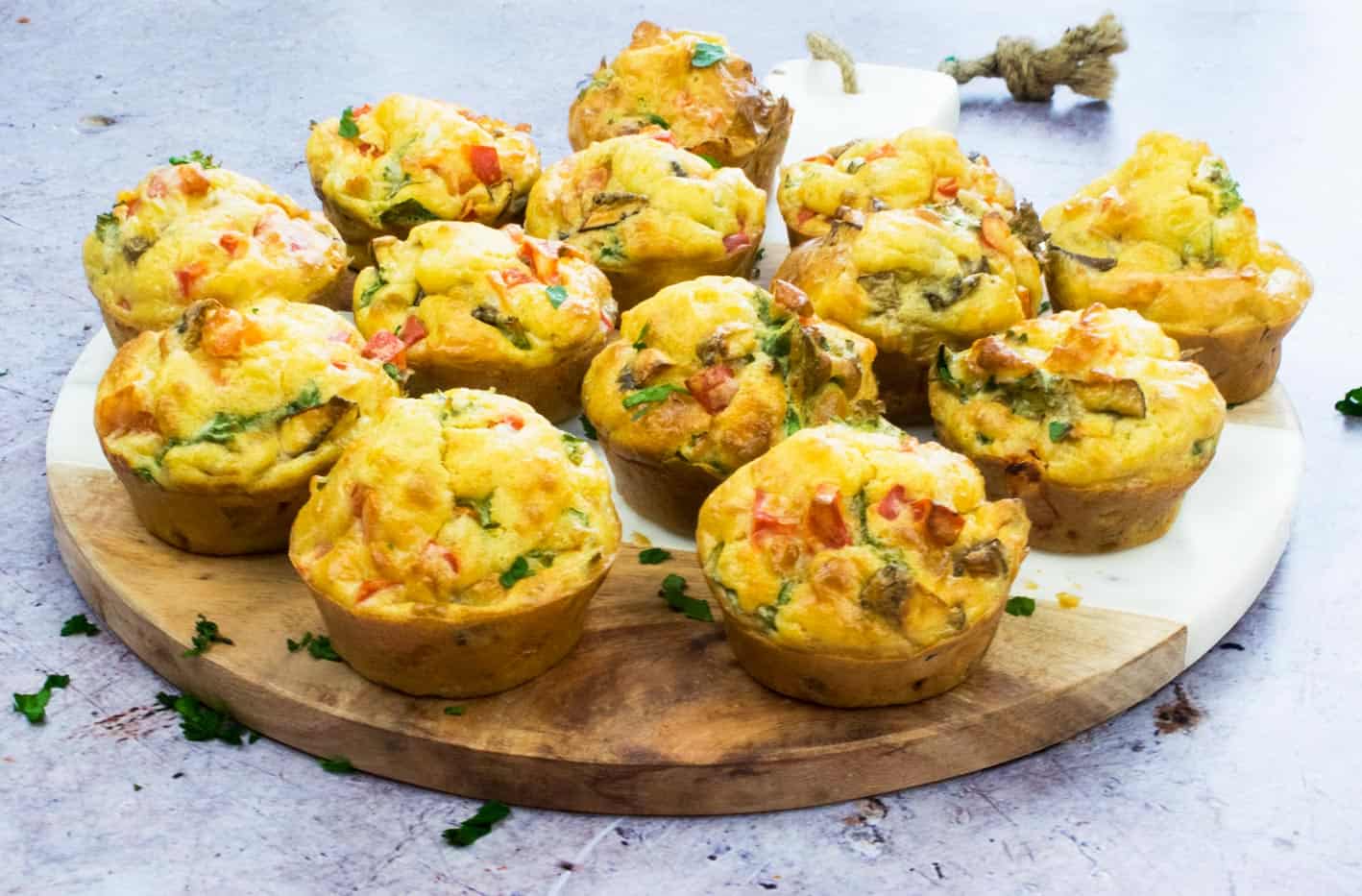 Cheese and Vegetable Savoury Picnic Muffins Basement Bakehouse