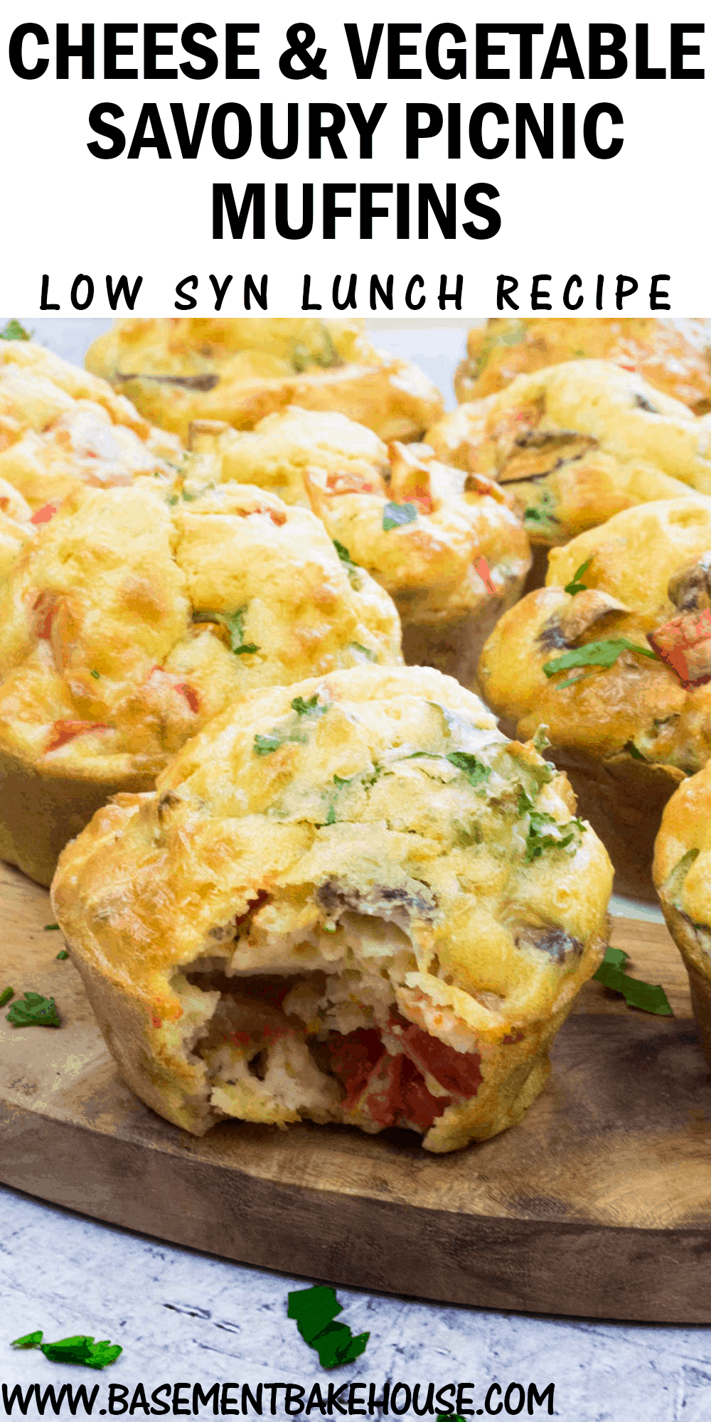 Cheese and Vegetable Savoury Picnic Muffins Basement Bakehouse
