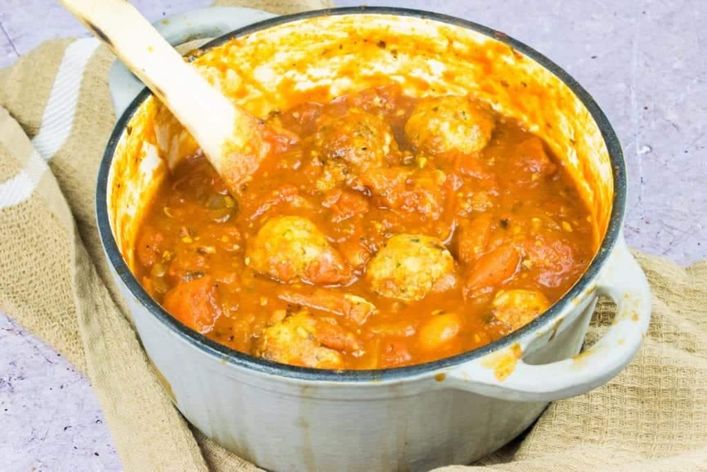 Healthy Homemade Meatballs in Tomato Sauce Basement Bakehouse