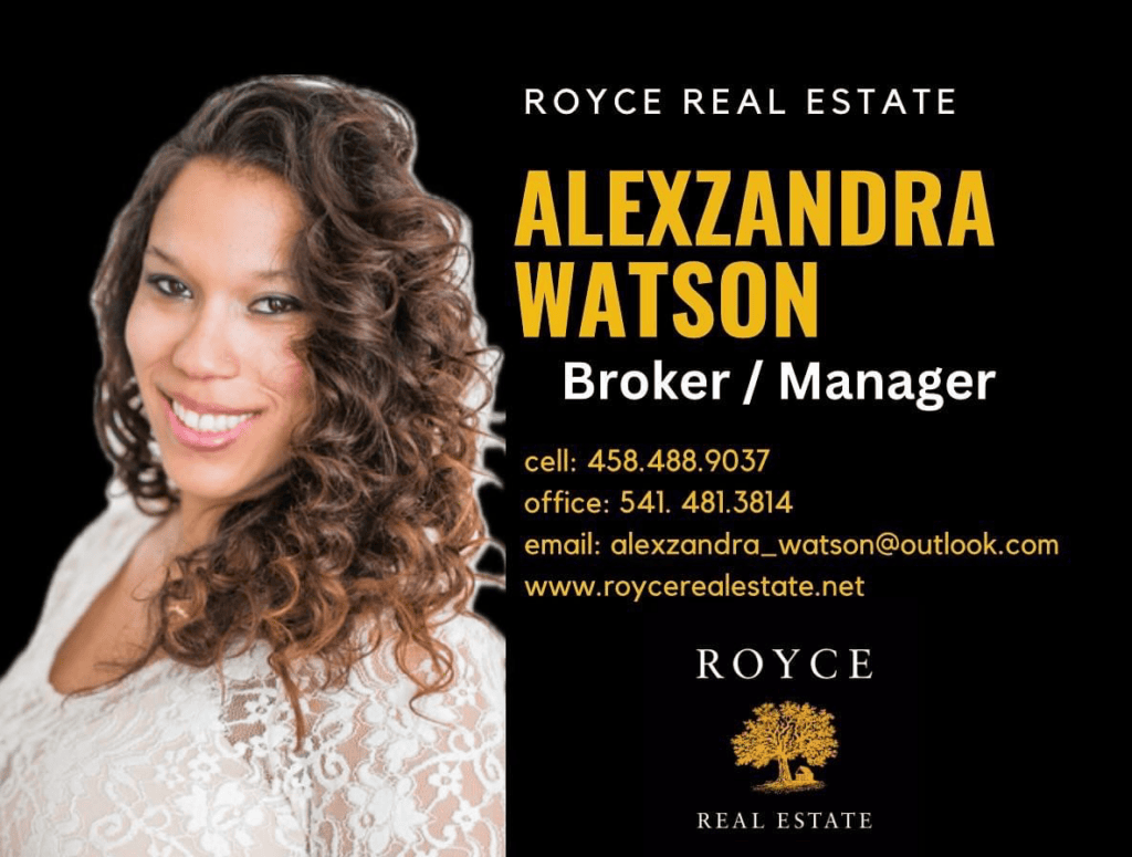 Alexzandra Watson (Royce Real Estate) BASE Southern Oregon