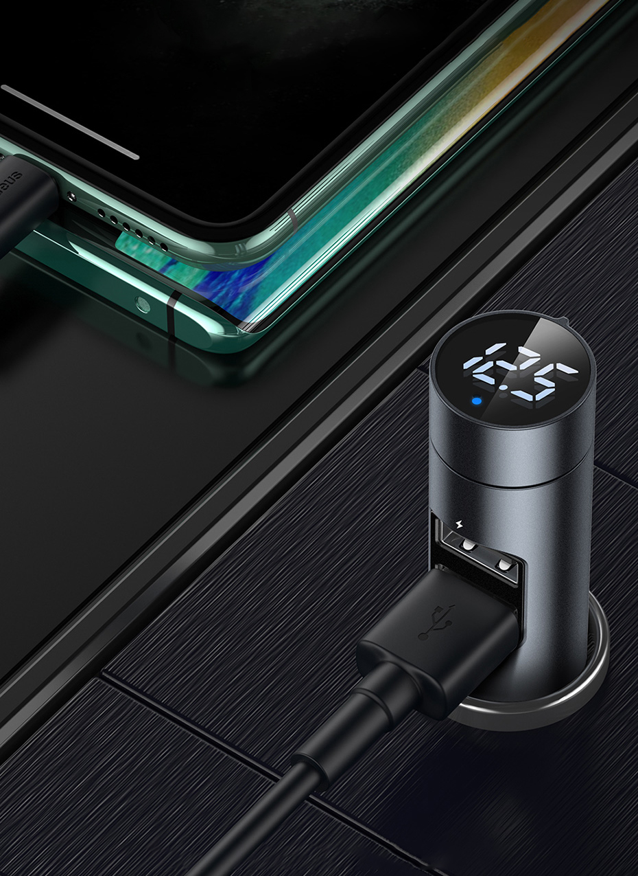 Baseus CCNLZ0G Energy Column Car Wireless MP3 Charger