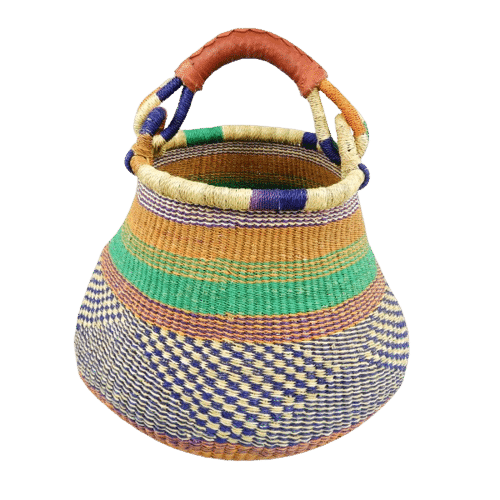 Bolga Pot Baskets Colour of your choice Bashiri