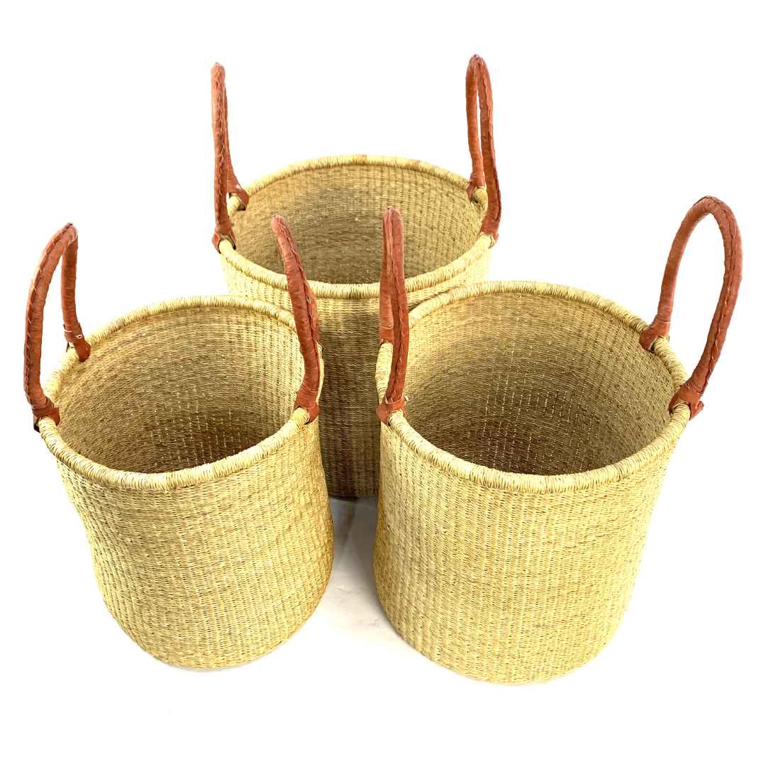 Natural Open Laundry Basket Bolga Washing Baskets Bashiri