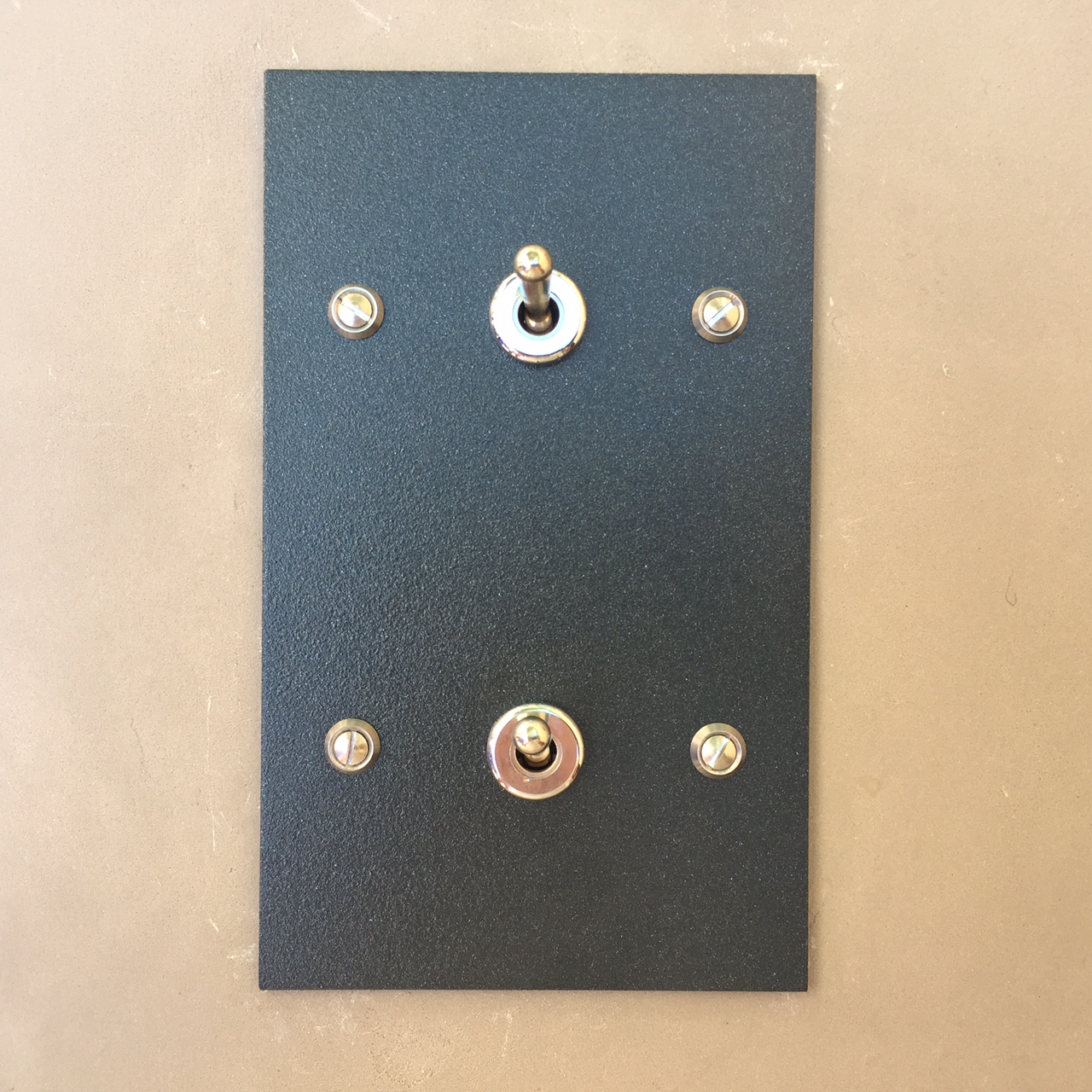 Interrupteur double noir rectangle interrupteurs et