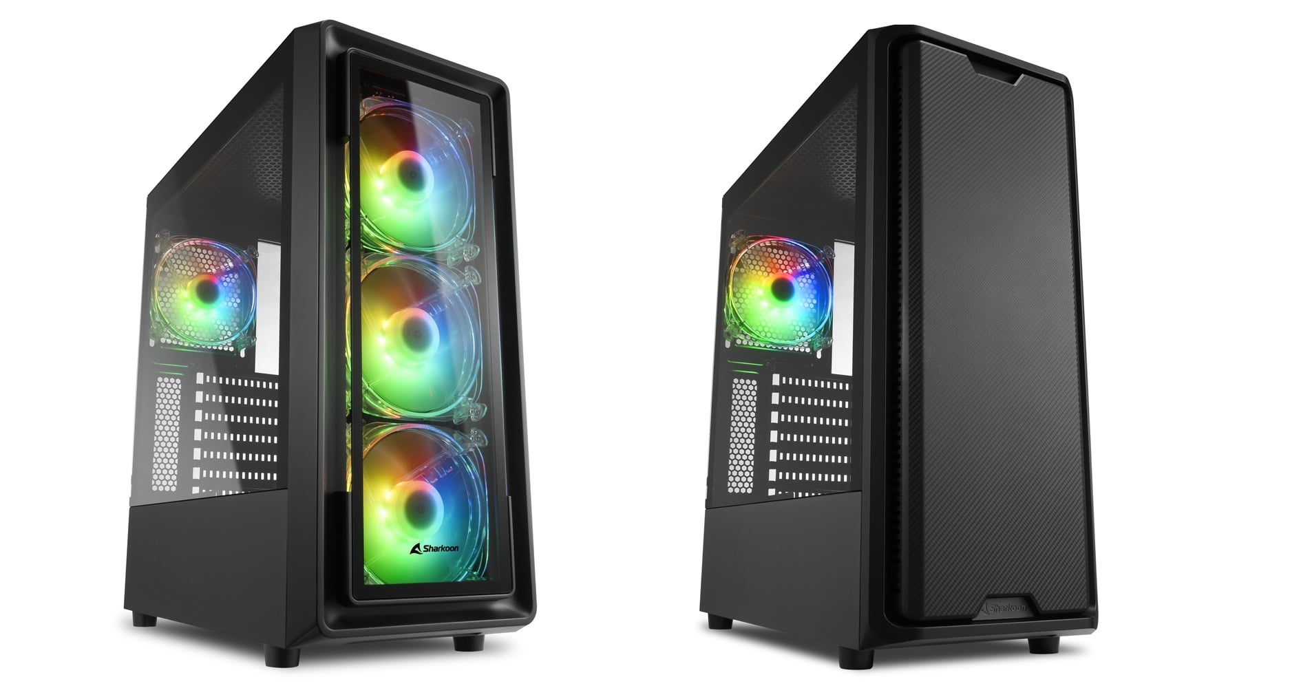 Colorful yet stylish: The new ATX cases from Sharkoon, SK3 RGB & TK4 RGB