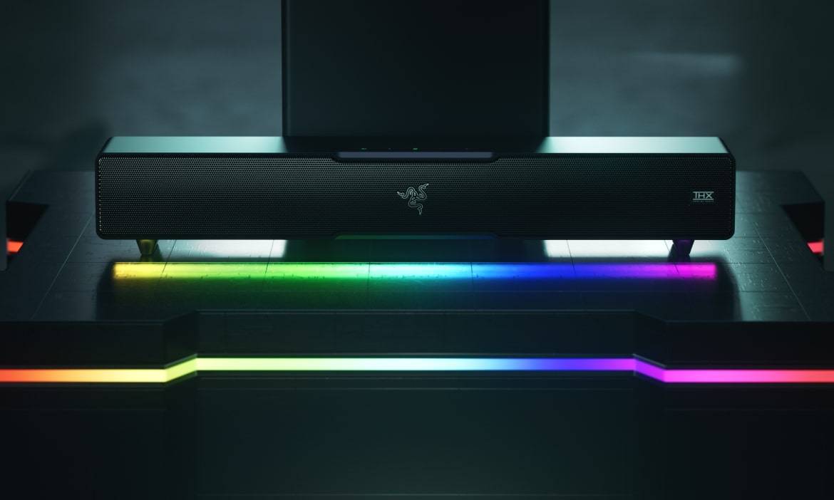 Razer Leviathan V2 Gaming soundbar with THX Spatial Audio and RGB