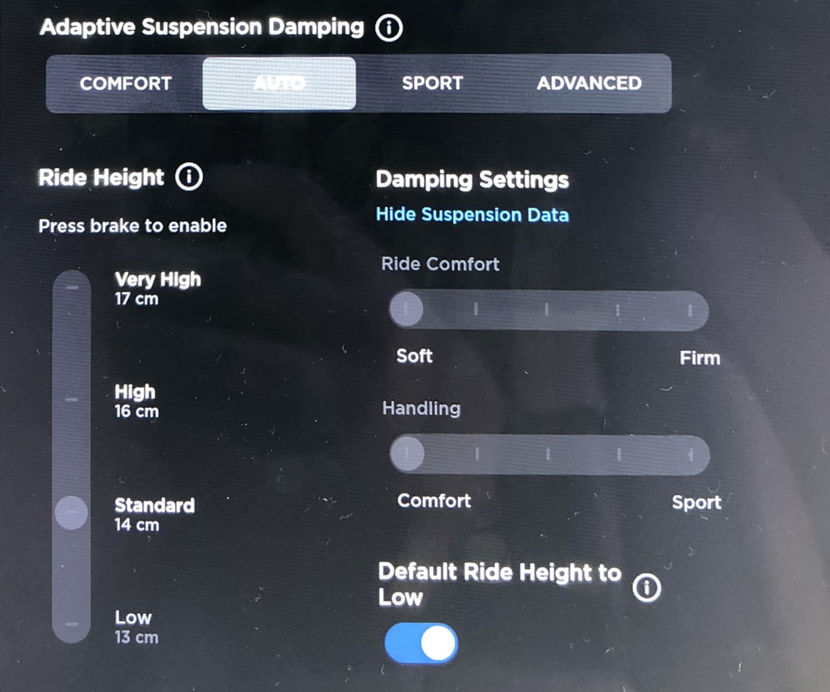 Tesla software update brings pothole detection and adaptive fitting
