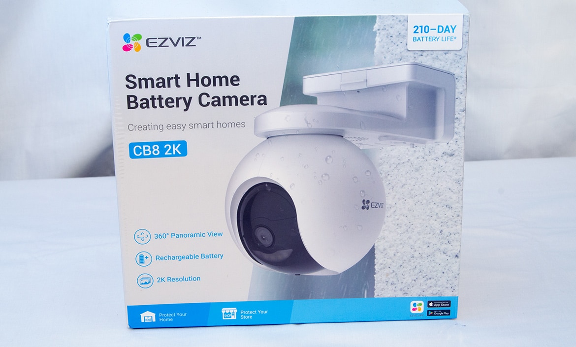 EZVIZ CB8 2K test swiveling video surveillance for outdoor use