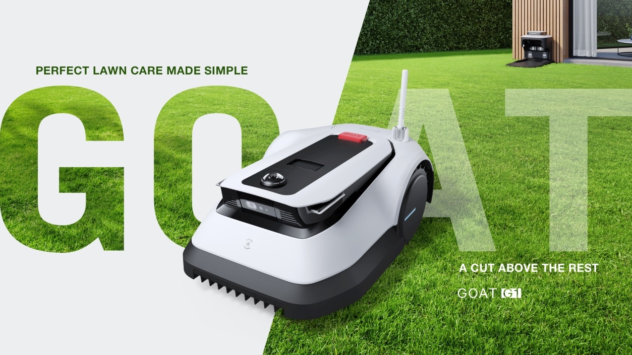 Ecovacs Goat G1 robotic mower with cameras without perimeter wire