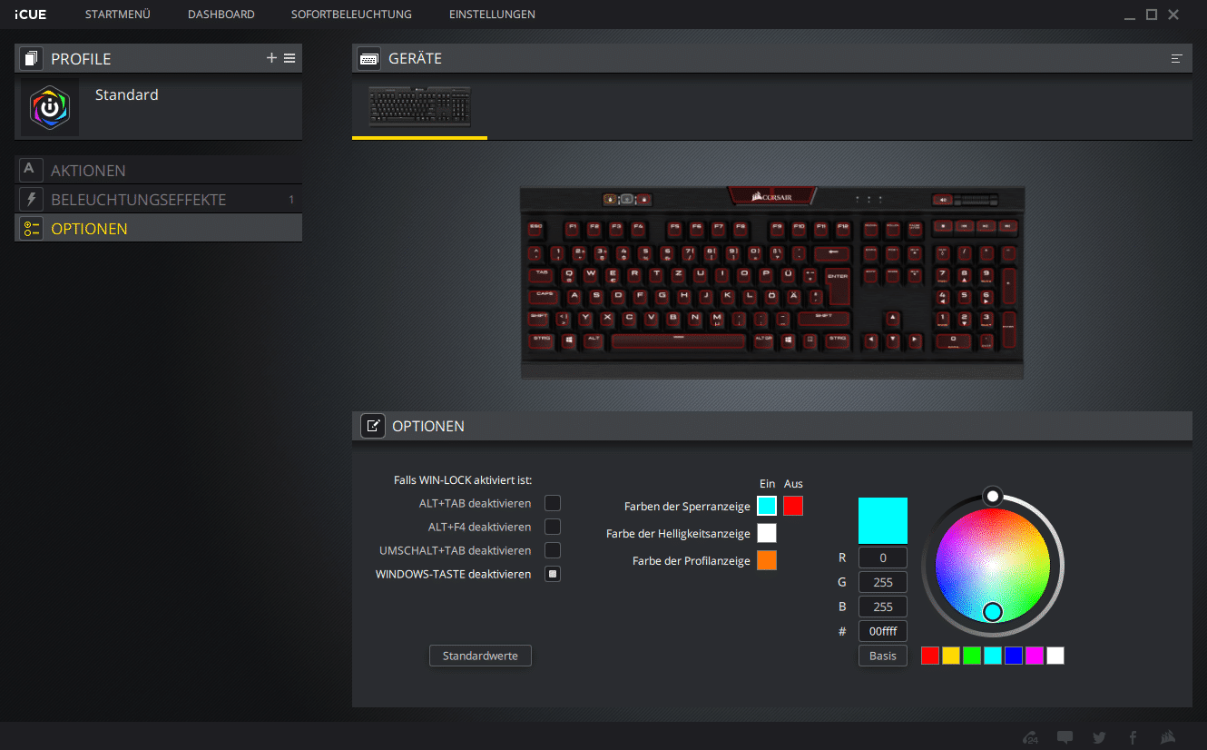 Corsair K70 RGB MK.2 Low Profile Mechanische Tastatur mit flachen