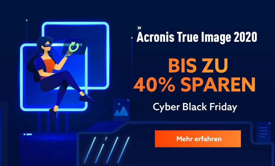 Acronis Cyber Black Friday Angebote mit bis zu 40 Rabatt