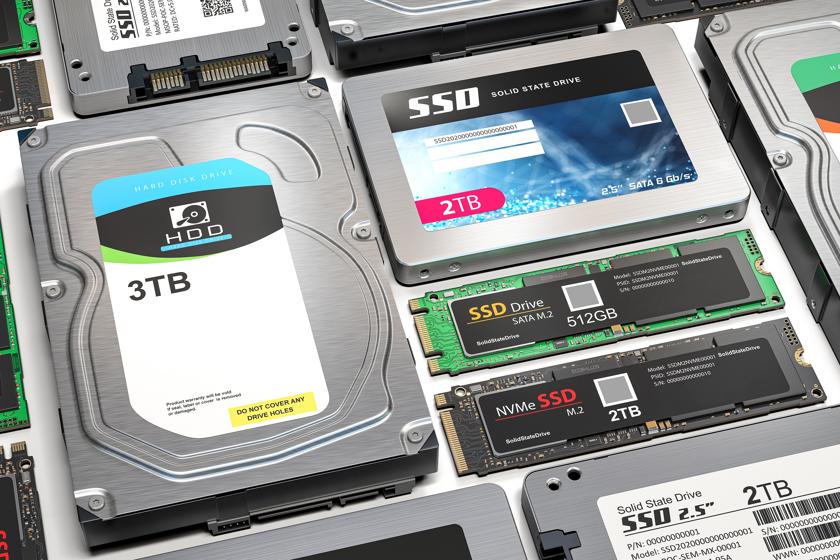Die unterschiedlichen Arten von SSDs