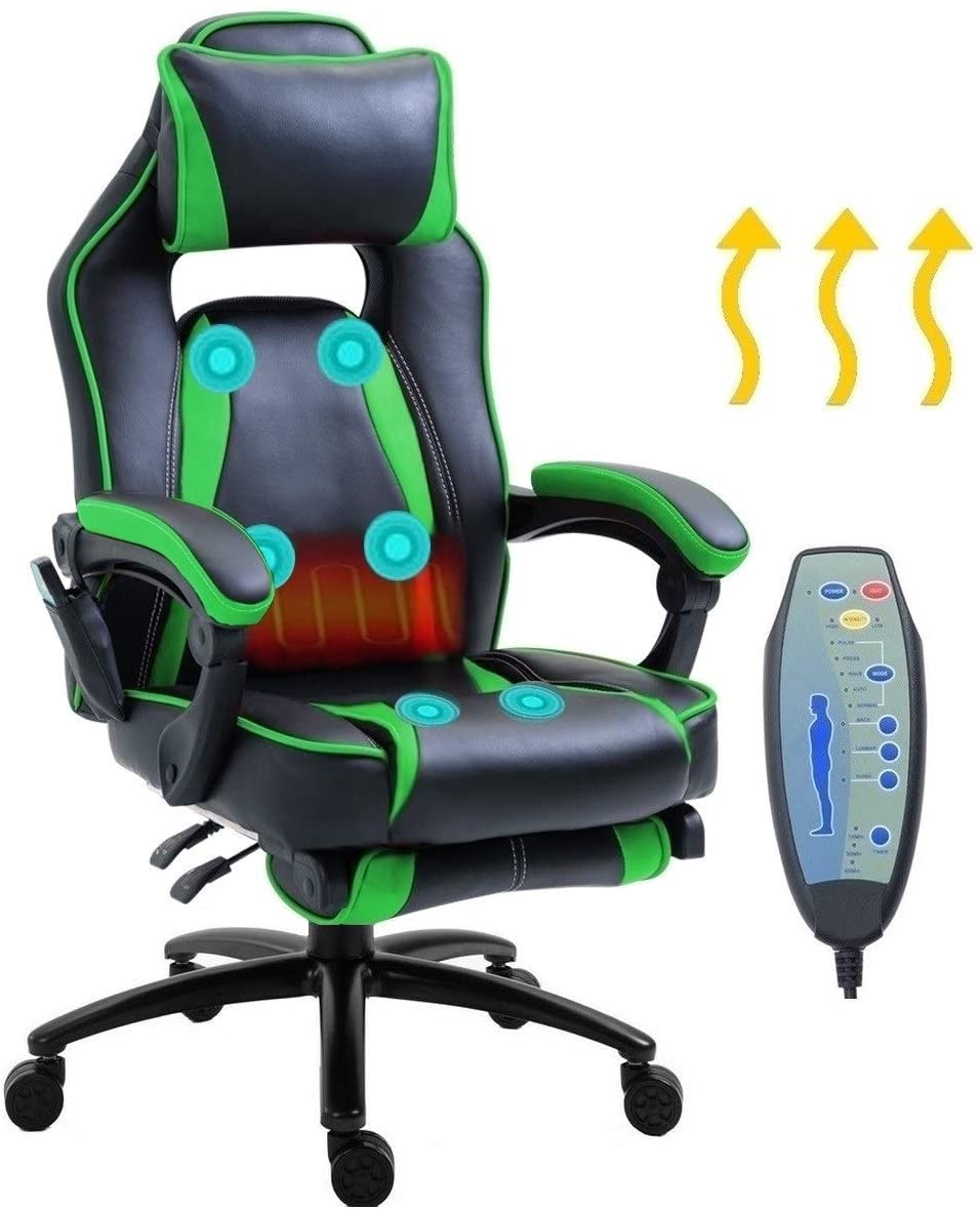 Ultimate relaxation gaming chairs with massage function
