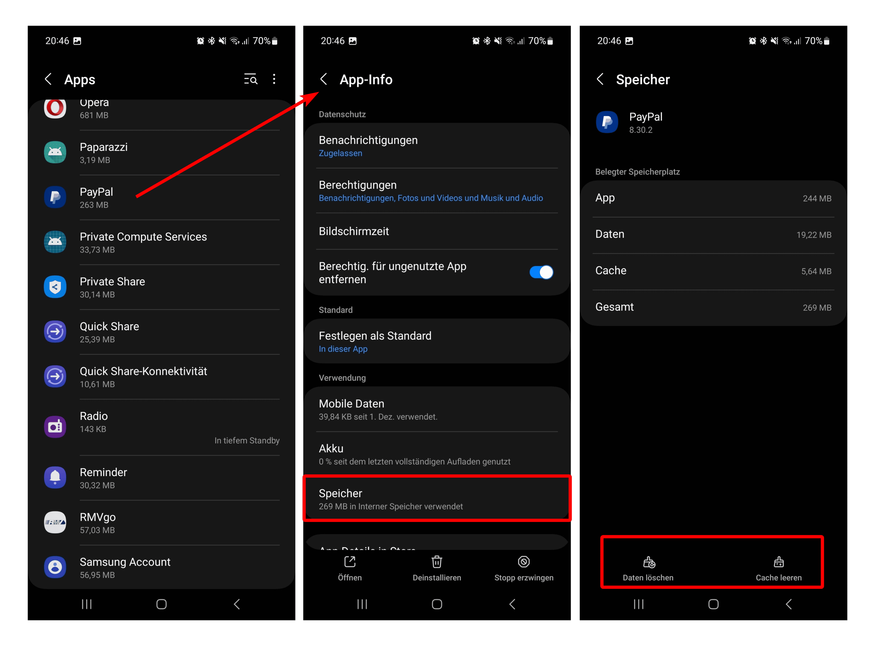 Cookies löschen & Cache leeren auf deinem SamsungHandy