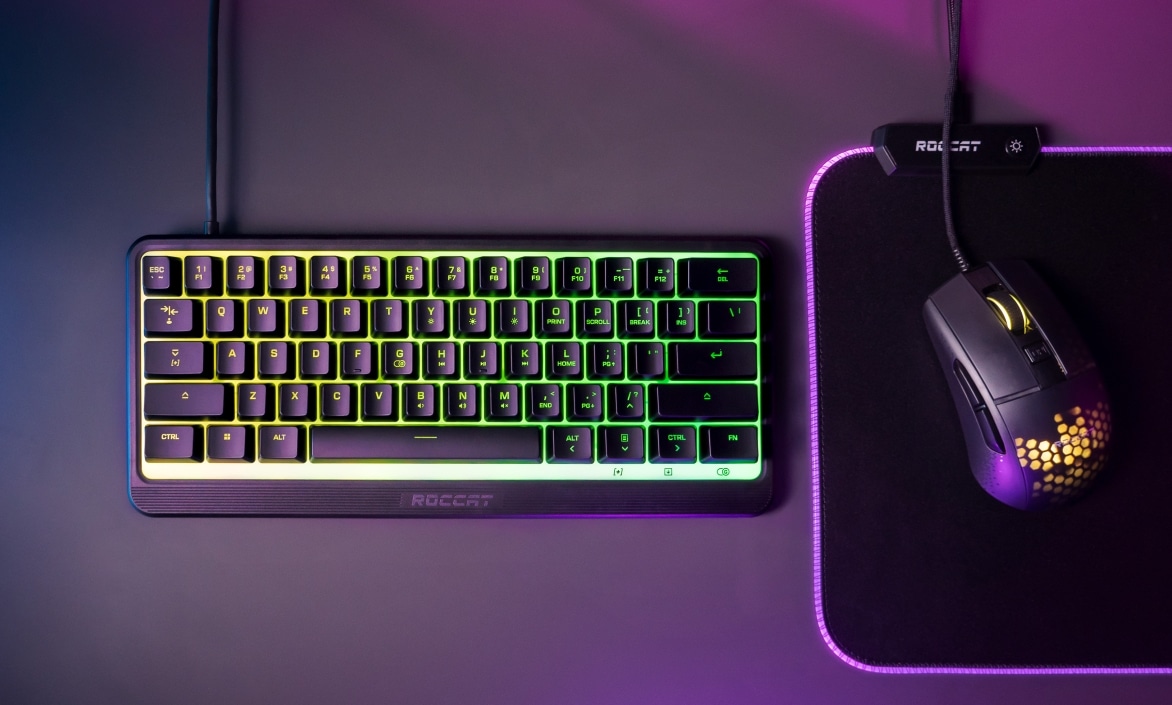 ROCCAT Magma Mini: Neue 60-Prozent-Tastatur mit RGB-Beleuchtung