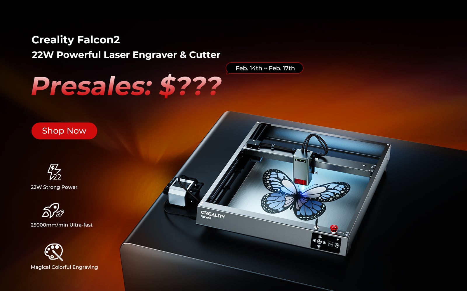 Creality Falcon2 New laser engraver with 22 watts of power introduced