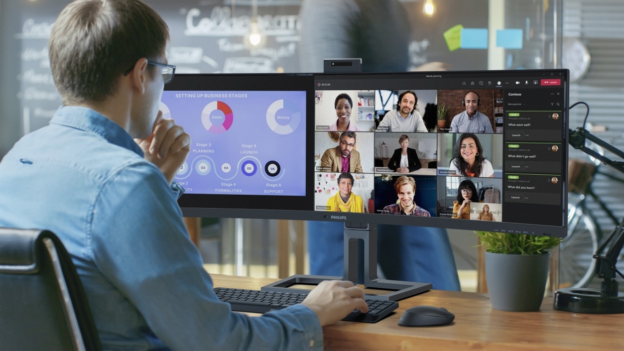 Philips 45B1U6900CH launches as 44.5-inch monitor with 5-MP webcam