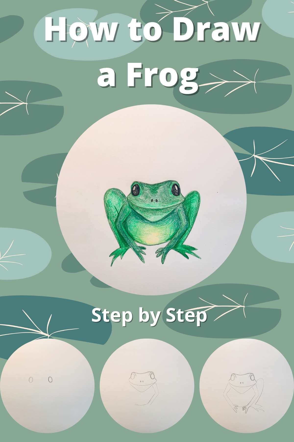 How to Draw a Frog With Face, Legs & Body