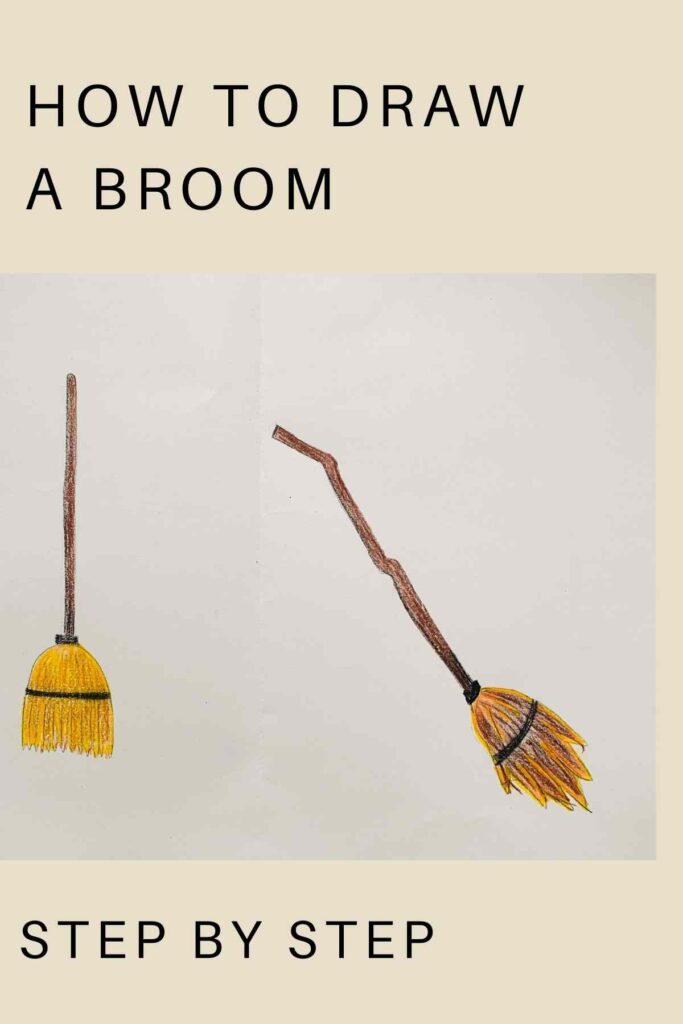 How to Draw A Broom Straight & Twisted