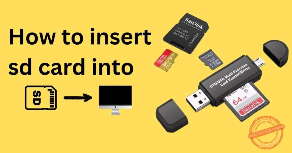How to insert sd card into PC Basicknowledgehub