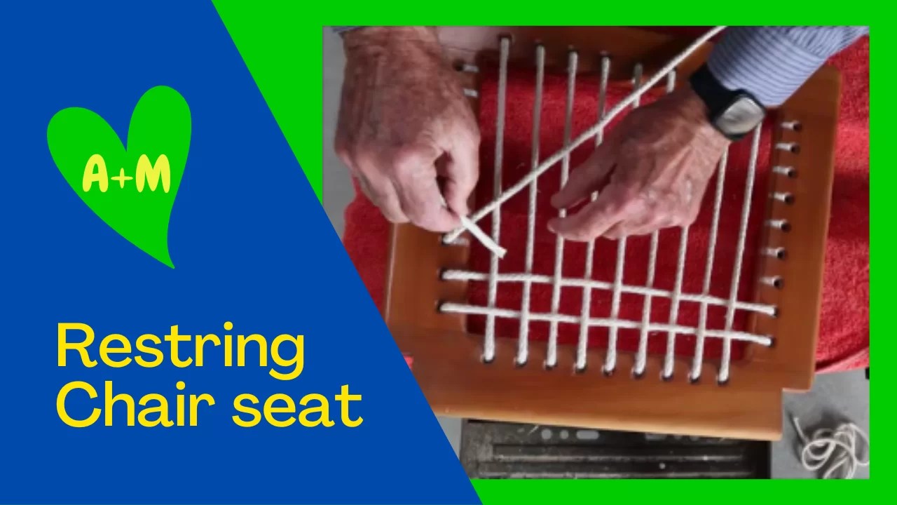 How to reweave a riempie chair seat with rope ← Basic Lowdown.. No waffle