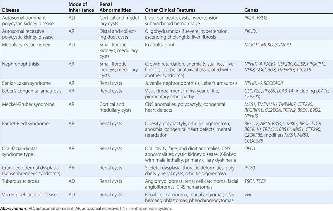 Polycystic Kidney Disease and Other Inherited Disorders of Tubule