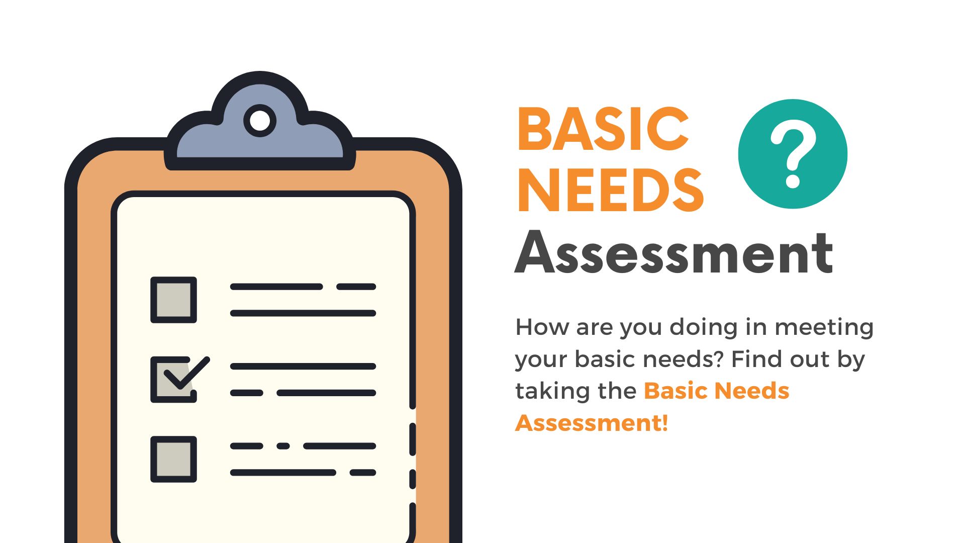 Basic Needs Assessment UCI Basic Needs Center
