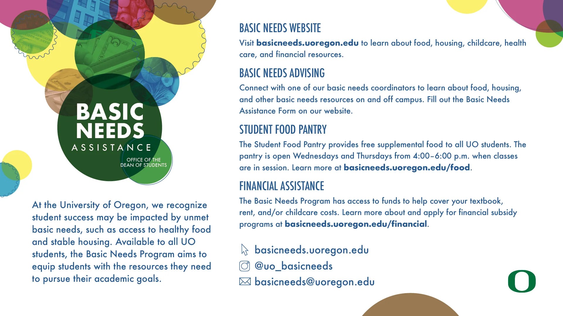 Resources for Faculty Members and Staff Basic Needs Program