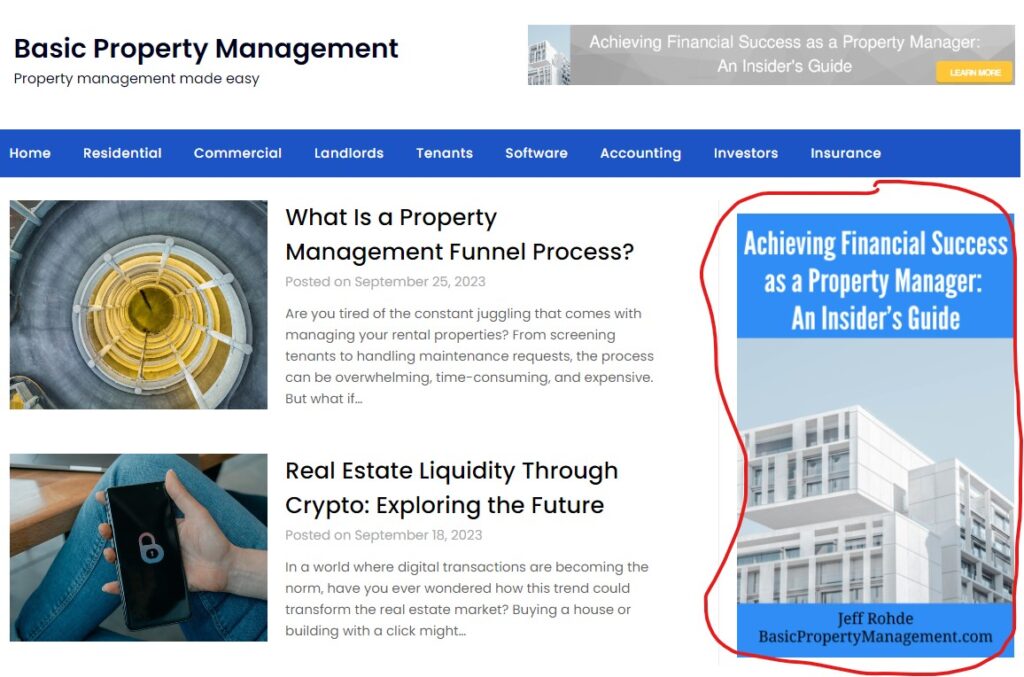 Advertise Basic Property Management