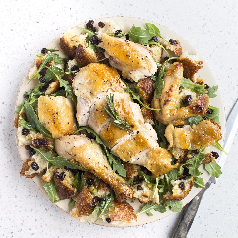 Roasted Chicken with Bread Salad Basics