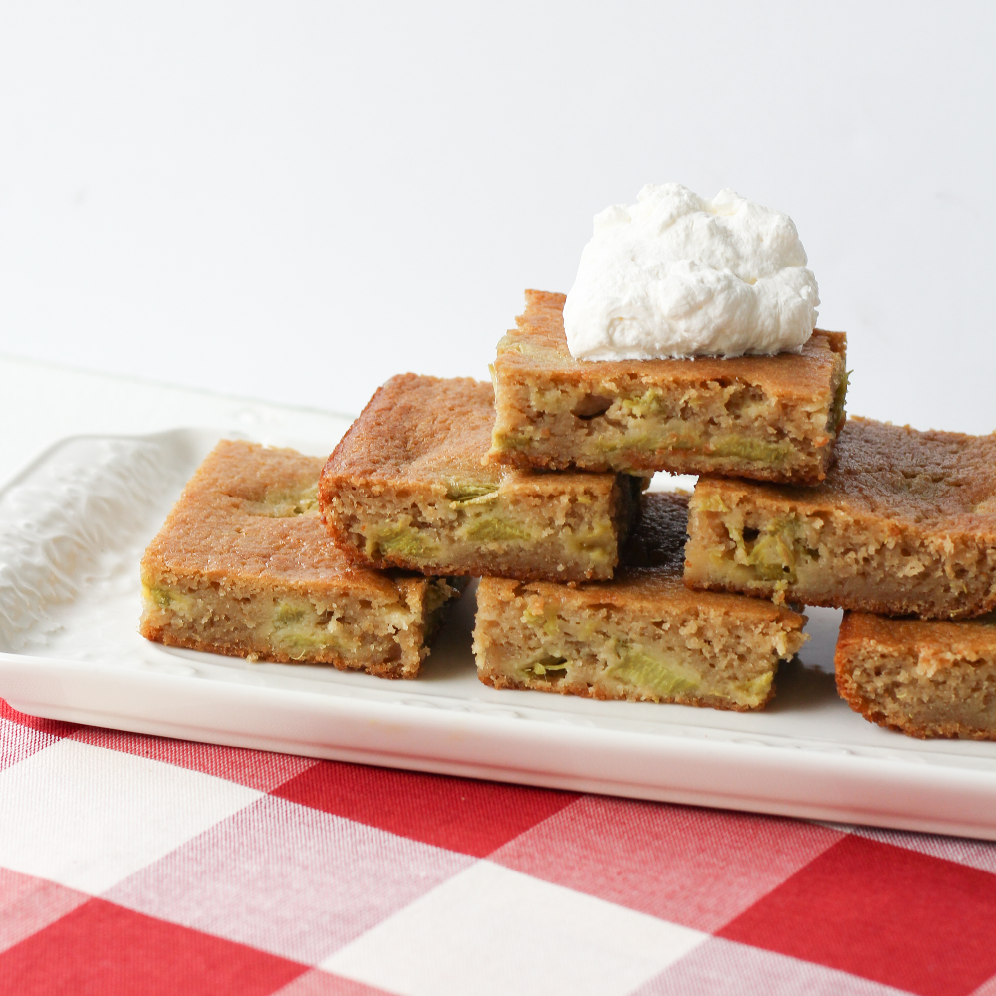 Rhubarb Applesauce Cake Basics