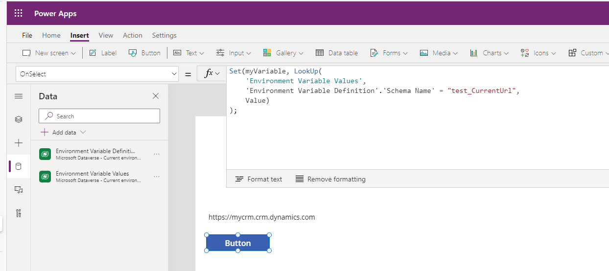 Use environment variables in solutions Power Apps