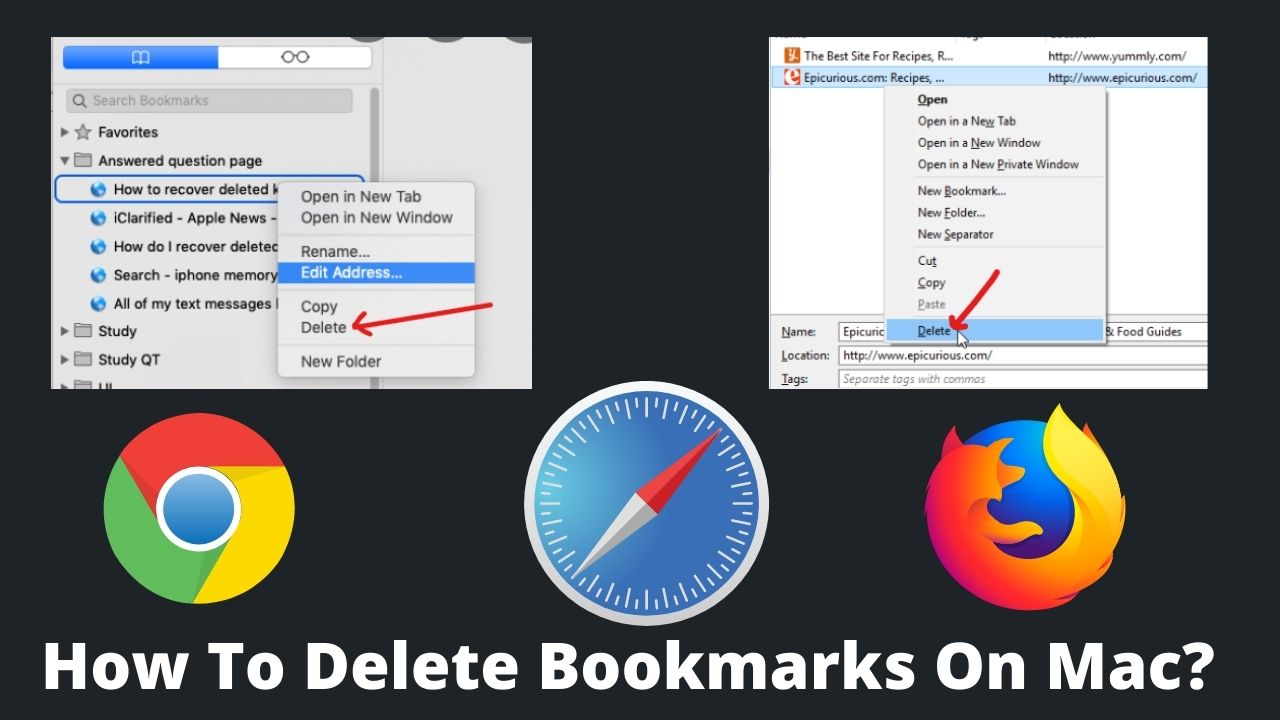 How To Delete Bookmarks On Mac (Safari, Chrome, Firefox)? BasicGuide